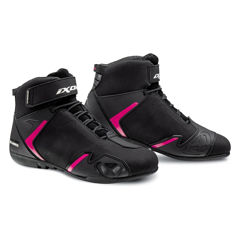 Cizme de motociclete pentru femei IXON Gambler WP negru și roz lichidare