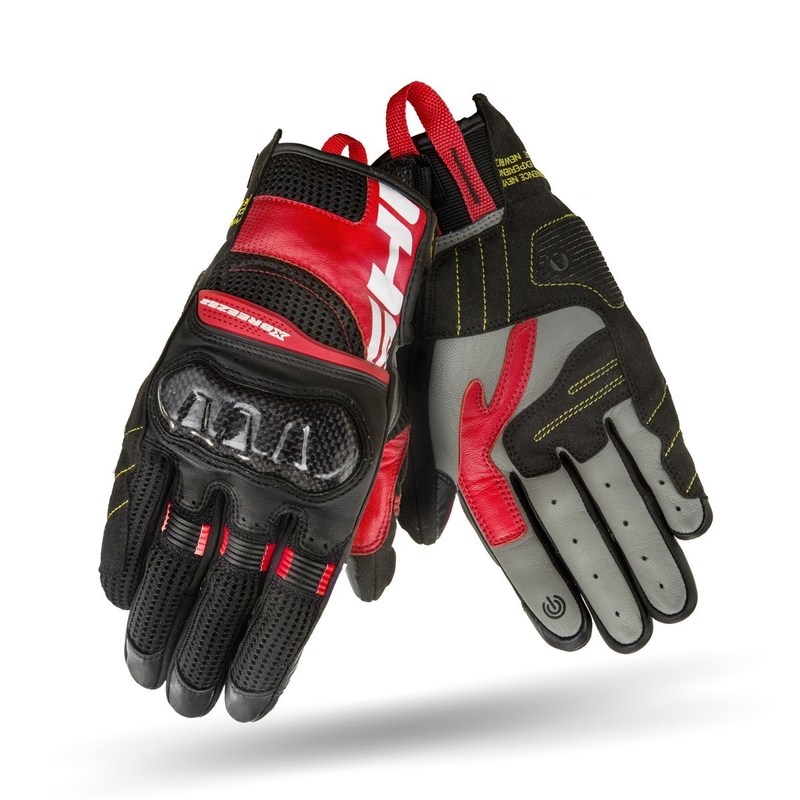 Mănuși pentru motociclete Shima X-Breeze 2 negru-roșu