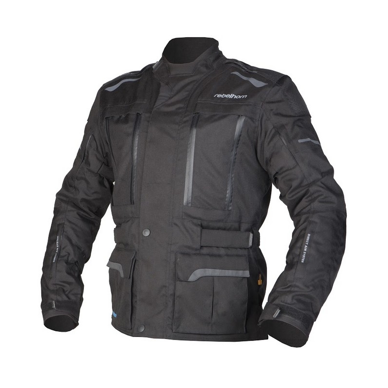 Rebelhorn Hardy Hardy Negru Jacheta de motociclete lichidare