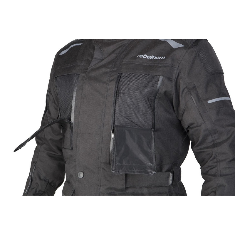 Rebelhorn Hardy Hardy Negru Jacheta de motociclete lichidare