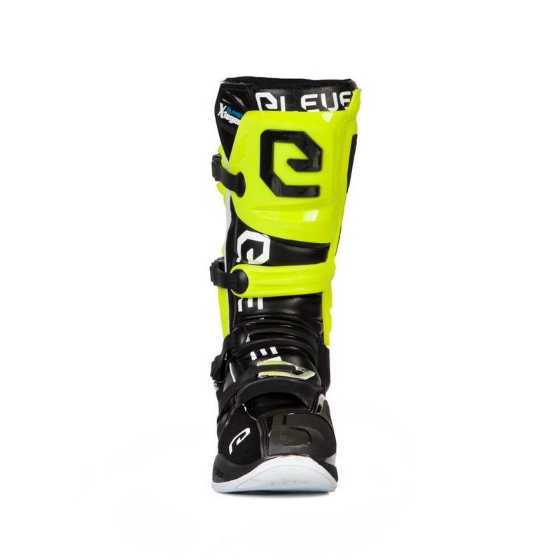 Eleveit X-Legend cizme de motocicletă negru-galben-fluo-alb-alb lichidare