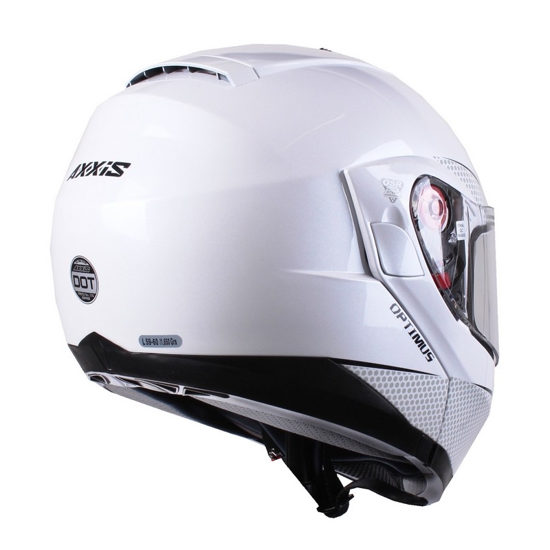 Axxis Optimus casca de motocicletă Axxis Optimus alb lichidare