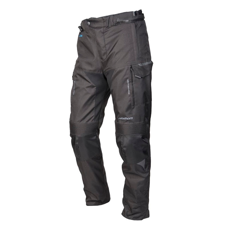 Rebelhorn Hardy Hardy negru pantaloni de motociclete lichidare