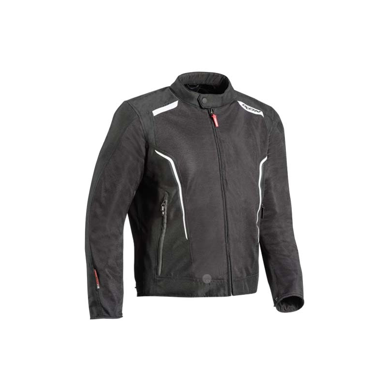 Jachetă de motociclete IXON Cool Air C negru și alb lichidare