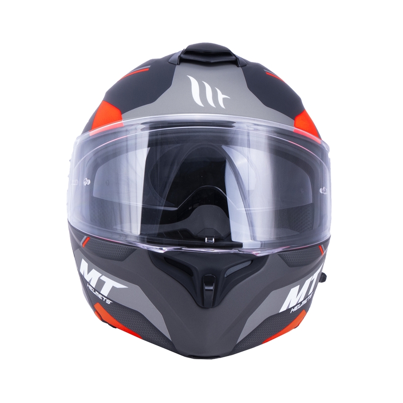 MT Storm ST-ONE cască de motocicletă negru-gri-roșu
