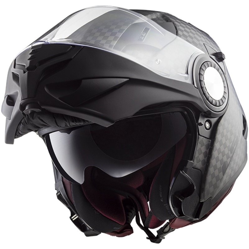 Cască de motociclist LS2 FF313 Vortex Solid Carbon - Clasa II