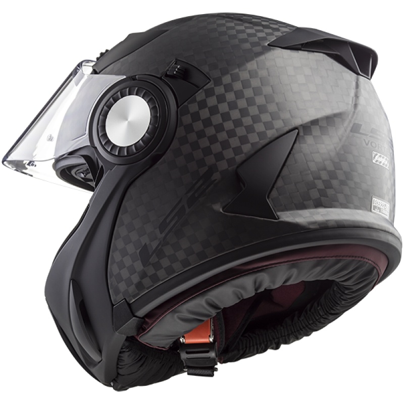 Cască de motociclist LS2 FF313 Vortex Solid Carbon - Clasa II