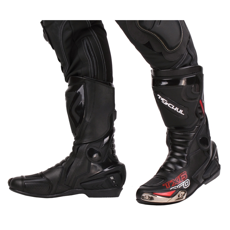 Cizme de motocicletă Tschul TX6-Pro negru - clasa II