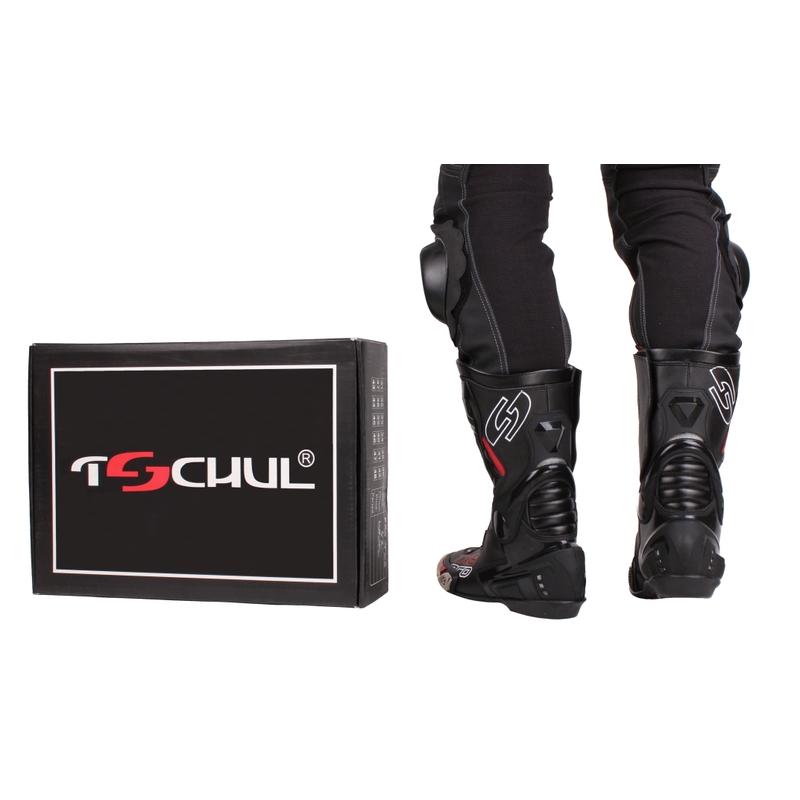 Cizme de motocicletă Tschul TX6-Pro negru - clasa II