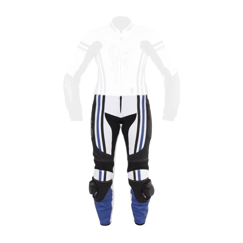 Pantaloni Tschul 554 alb-negru-albastru pentru femei výprodej lichidare