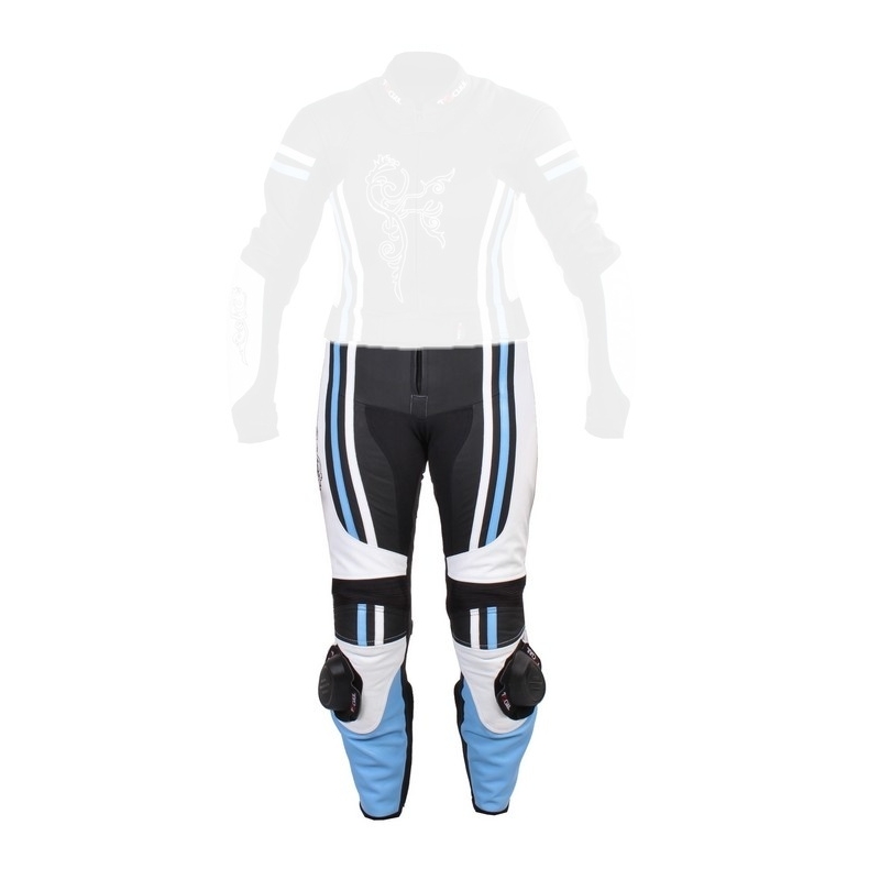 Pantaloni Tschul 554 negru-albastru-deschis-alb-albastru pentru femei lichidare