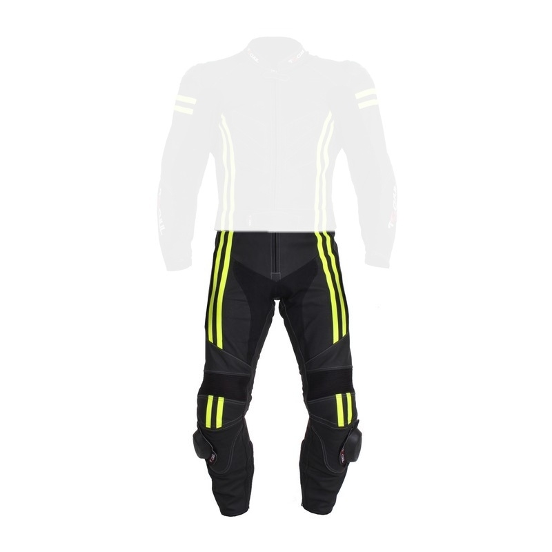 Pantaloni Tschul 555 negru-galben-fluo pentru bărbați lichidare