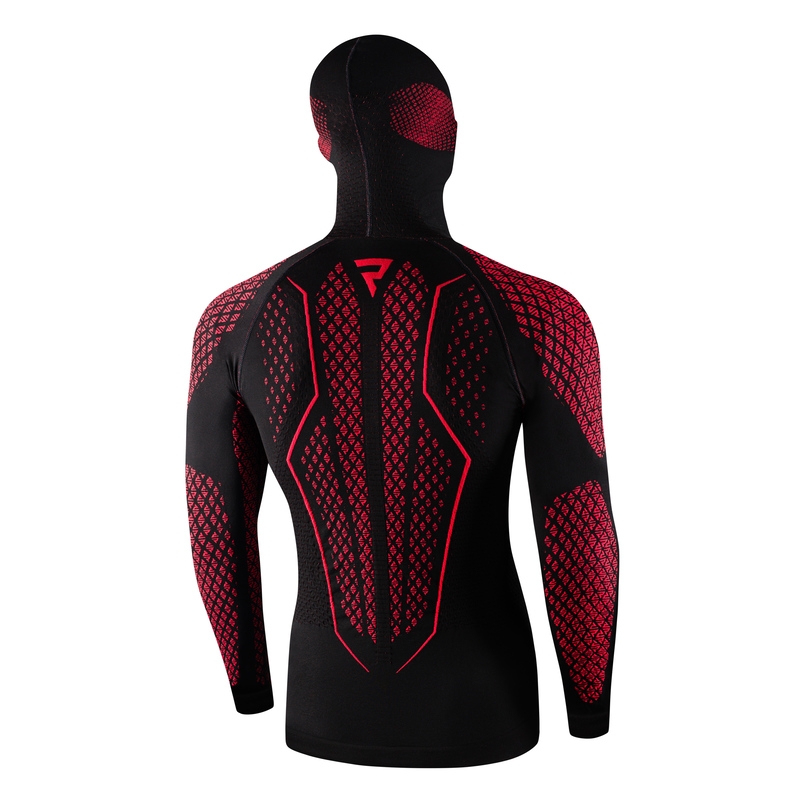 Cămașă termică Rebelhorn Therm II 2in1 negru-roșu