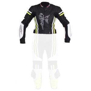 Jachetă pentru femei Tschul 554 negru-alb-alb-fluo galben lichidare