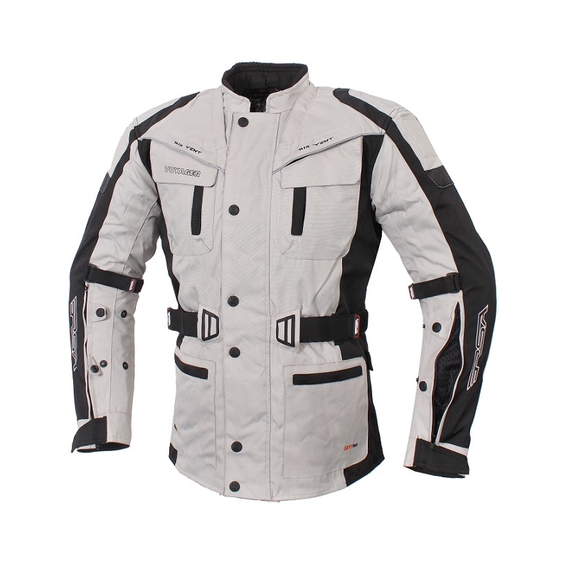 Jachetă de motociclete RSA Voyager gri-negru lichidare