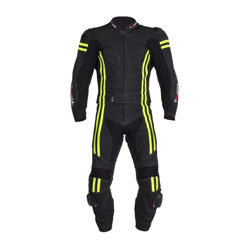 Pantaloni Tschul 555 negru-galben-fluo pentru bărbați lichidare