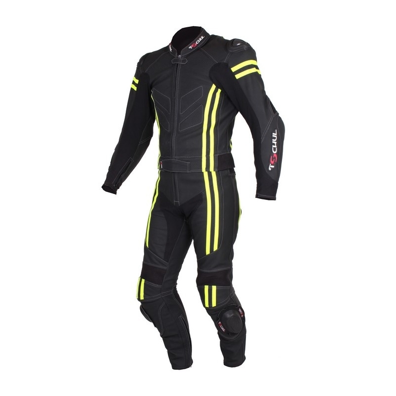 Pantaloni Tschul 555 negru-galben-fluo pentru bărbați lichidare