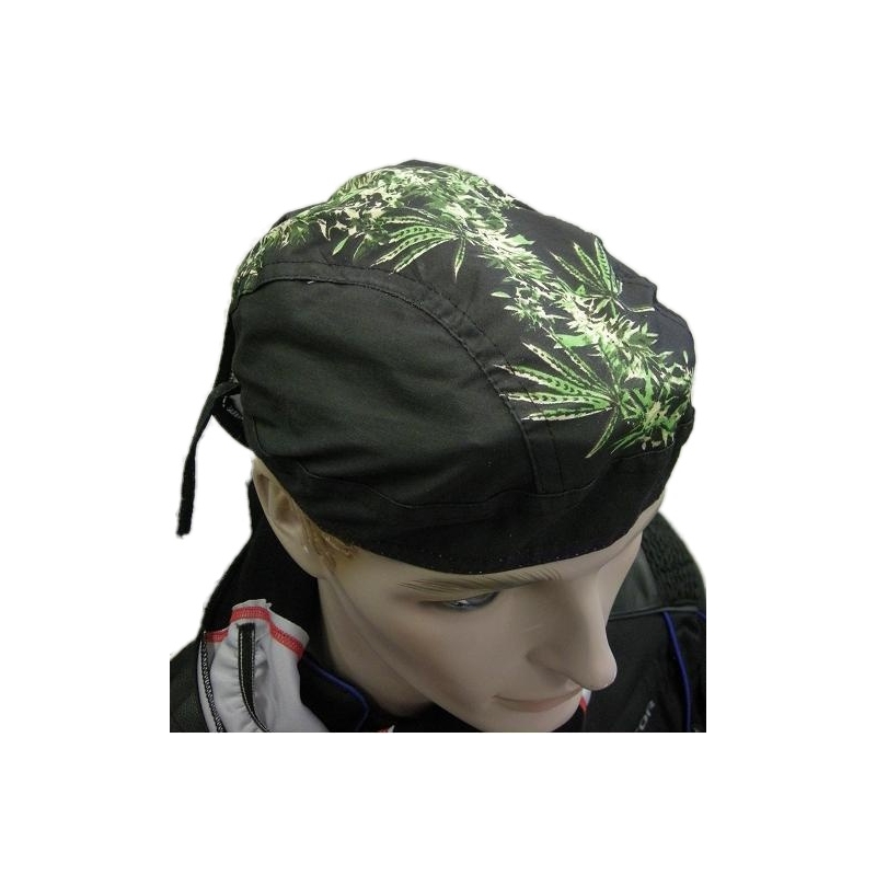 Moto šátek Zanhead-Green leaves