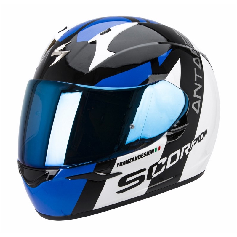 Cască de motocicletă Scorpion EXO-410 Air Antares negru-albastru