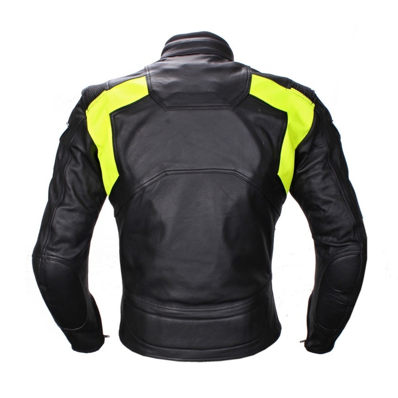 Jachetă de motociclete Tschul 850 negru-galben-fluo lichidare