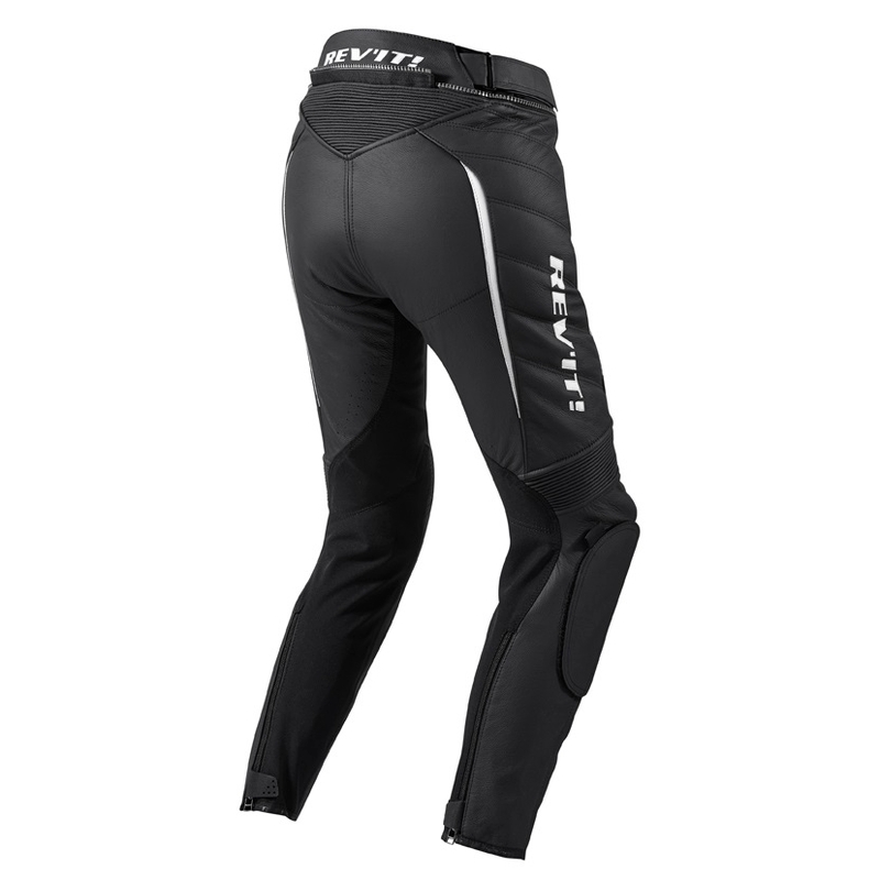Pantaloni pentru femei Revit Xena negru și alb pentru motociclete lichidare