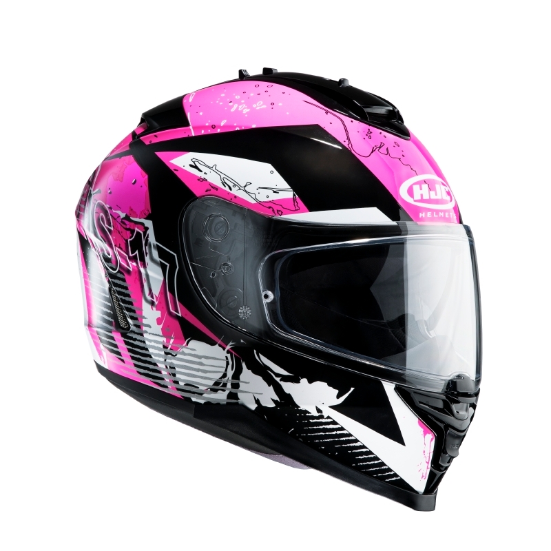 Cască de motocicletă integrală HJC IS-17 Pink Rocket MC8 lichidare