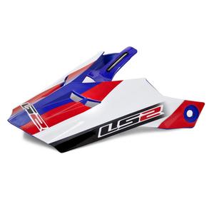Vizor de cască pentru LS2 PEAK MX456 alb-albastru