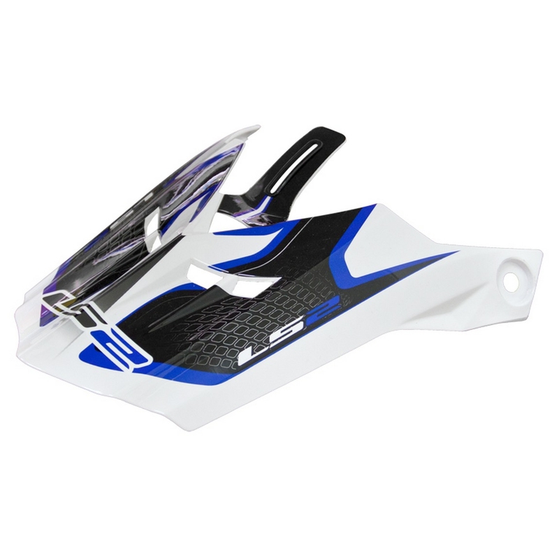 Vizor de cască pentru LS2 PEAK MX456 Compass alb-albastru