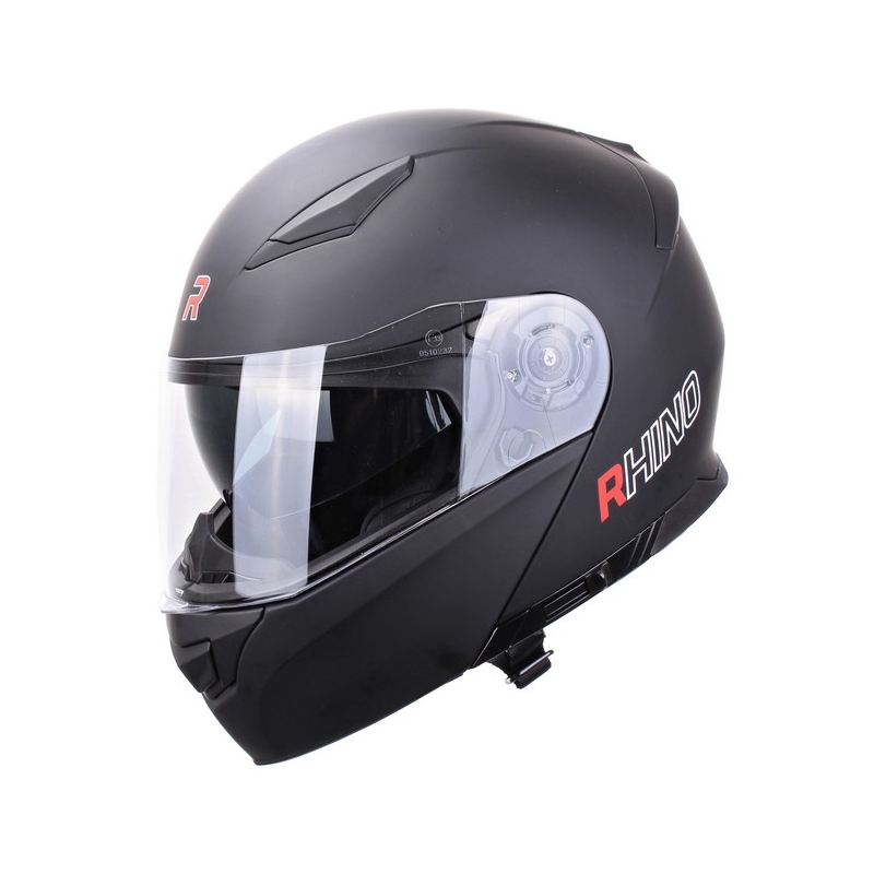 Cască de motocicletă cu clapeta Rhino Highway negru mat lichidare