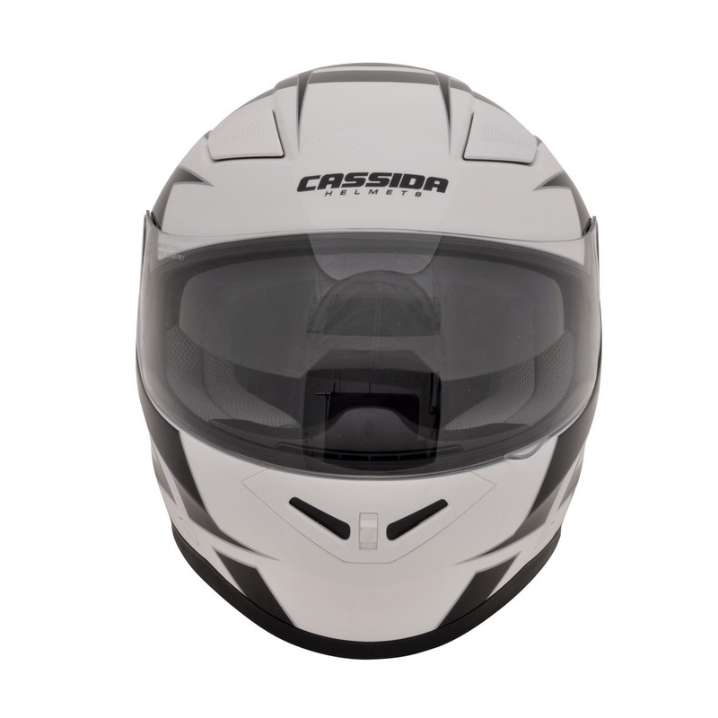 Cască de motocicletă Cassida Evo negru-gri-alb-argintiu