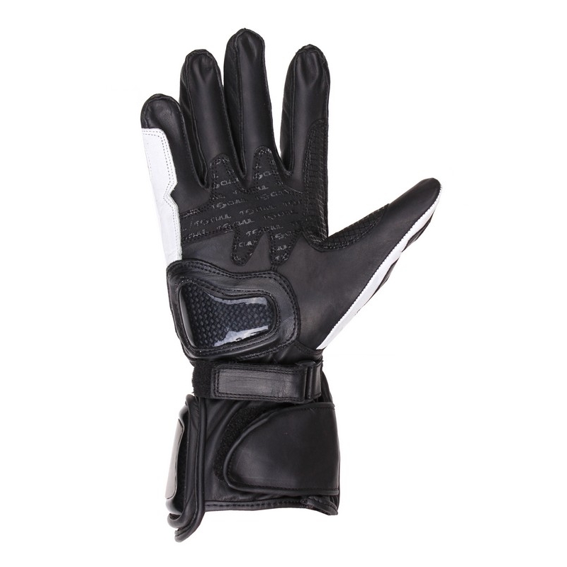 Mănuși de motociclete Tschul 260 negru și alb lichidare