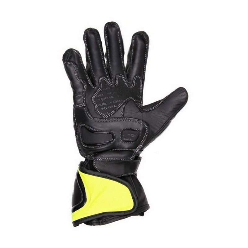 Mănuși de motociclete Tschul 285 negru-fluo galben lichidare