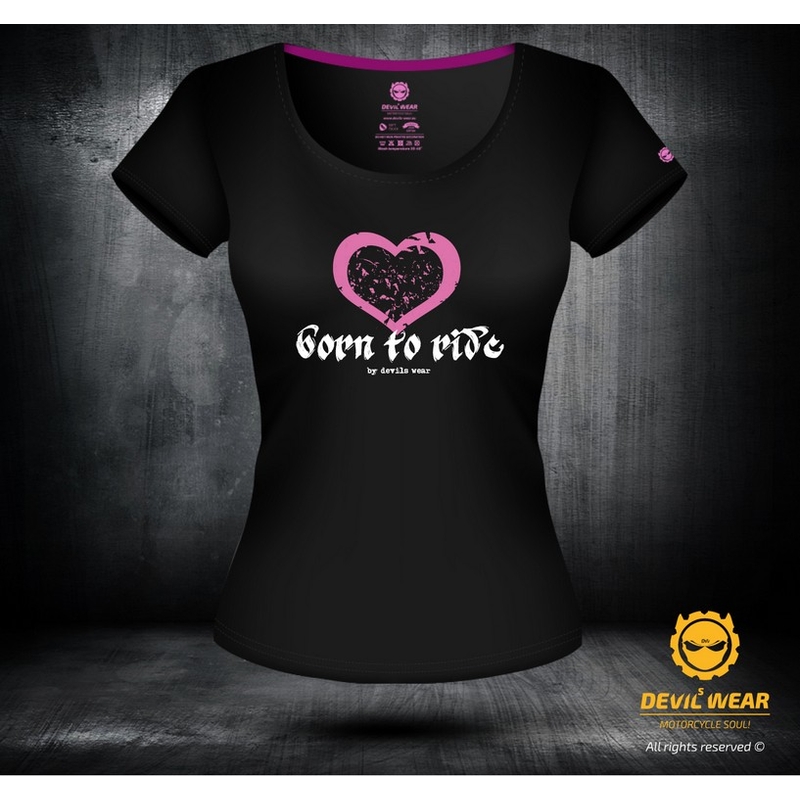 Tricou Devils Wear pentru femei - Born To Ride