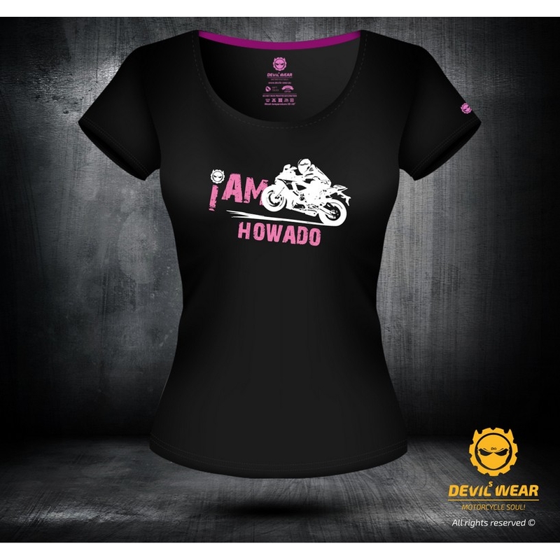 Tricou Devils Wear pentru femei - Sunt Howado lichidare