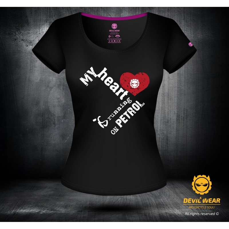 Tricou Devils Wear pentru femei - My Heart Is Running On