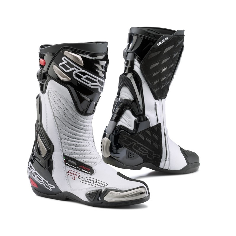 Cizme de motocicletă TCX R-S2 EVO alb-negru lichidare