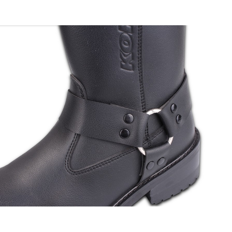 Kore Black Buckle negru negru catarama negru Cizme de motociclete lichidare