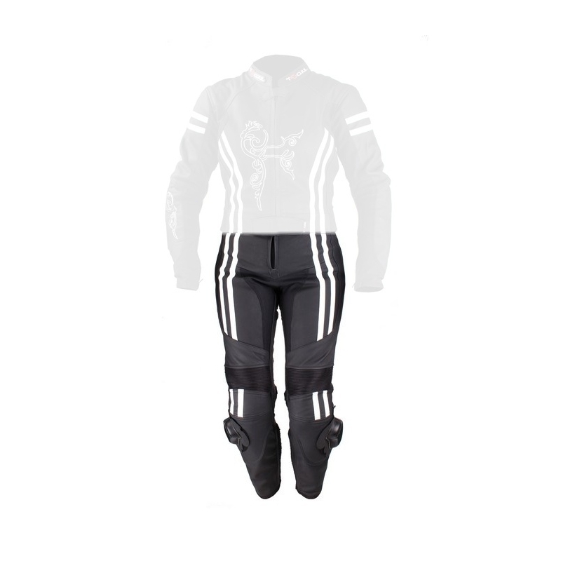 Pantaloni Tschul 554 negru și alb  pentru femei Tschul 554 negru și alb lichidare