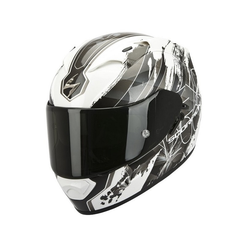 Cască integrală Scorpion EXO-1200 Lilium alb cameleon lichidare