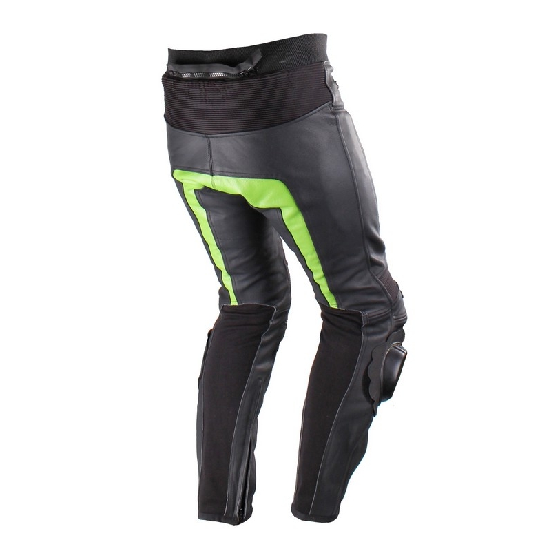 Pantaloni pentru motociclete Tschul M-60 negru-verde lichidare