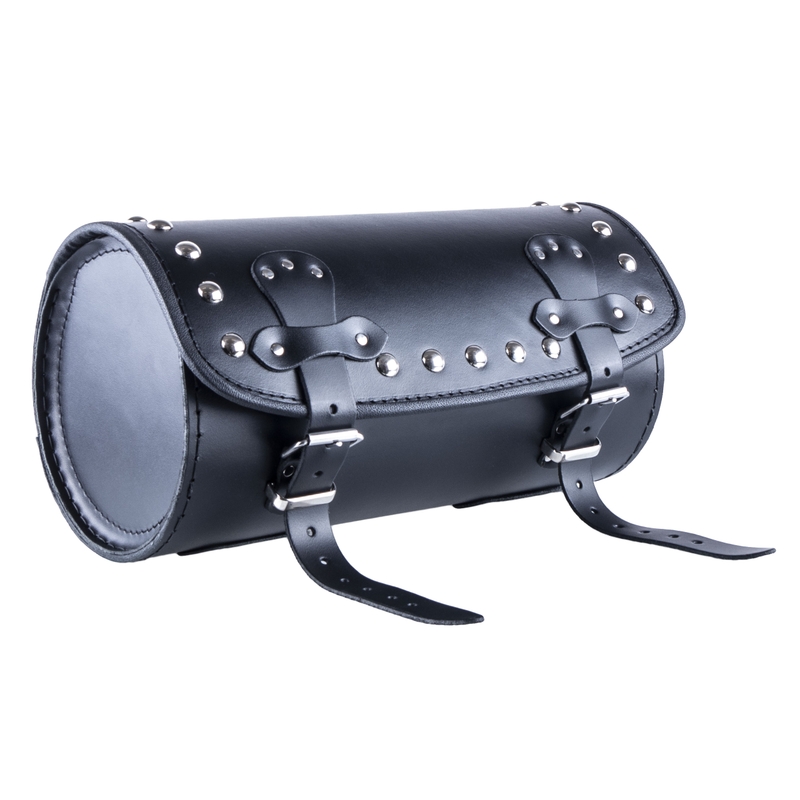 Geantă moto de piele pentru furcă Chopper/Custom RSA-9B
