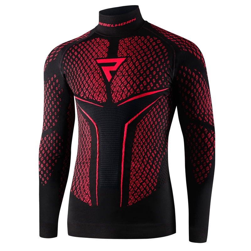 Cămașă termică Rebelhorn Therm II negru-roșu