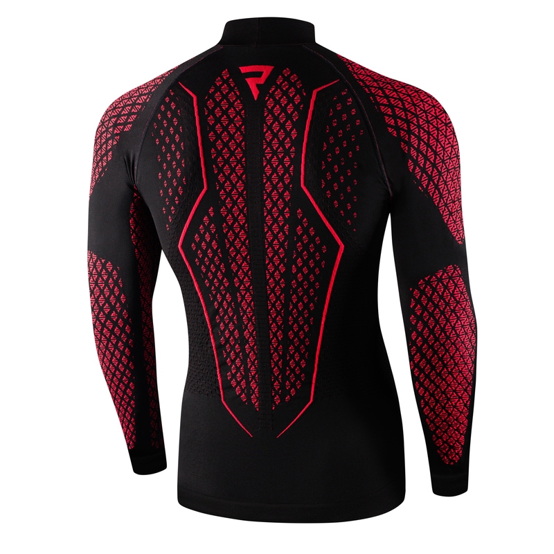 Cămașă termică Rebelhorn Therm II negru-roșu