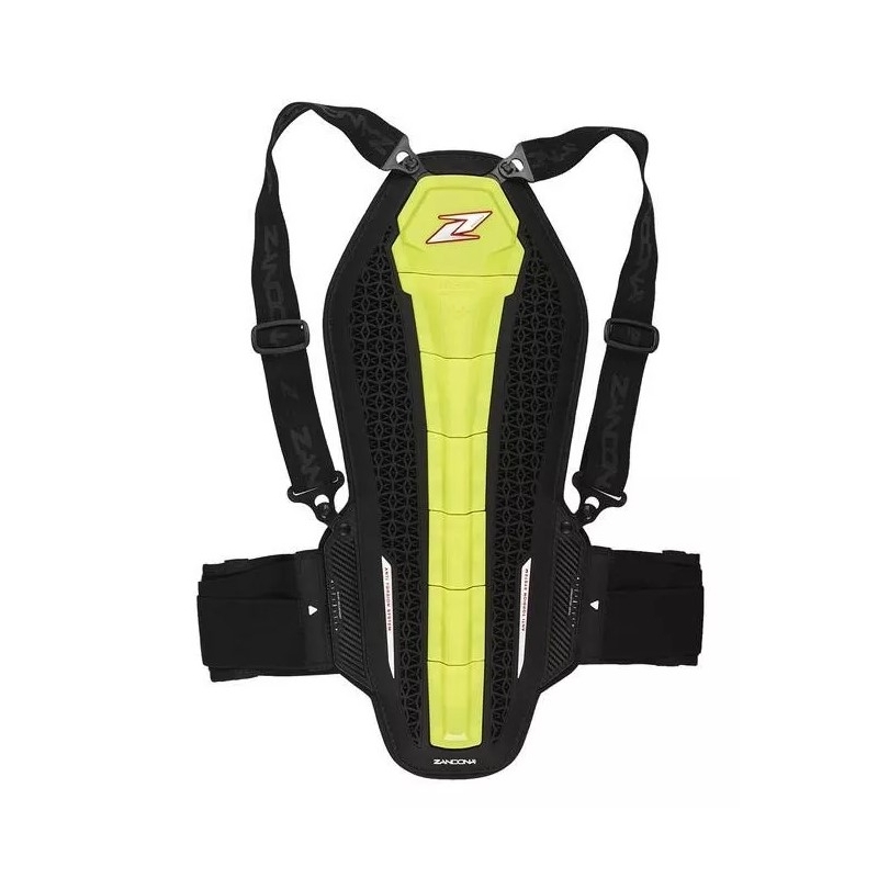 Protector de coloană vertebrală Zandona Hybrid Back Pro X6 galben fluo 158-167 cm