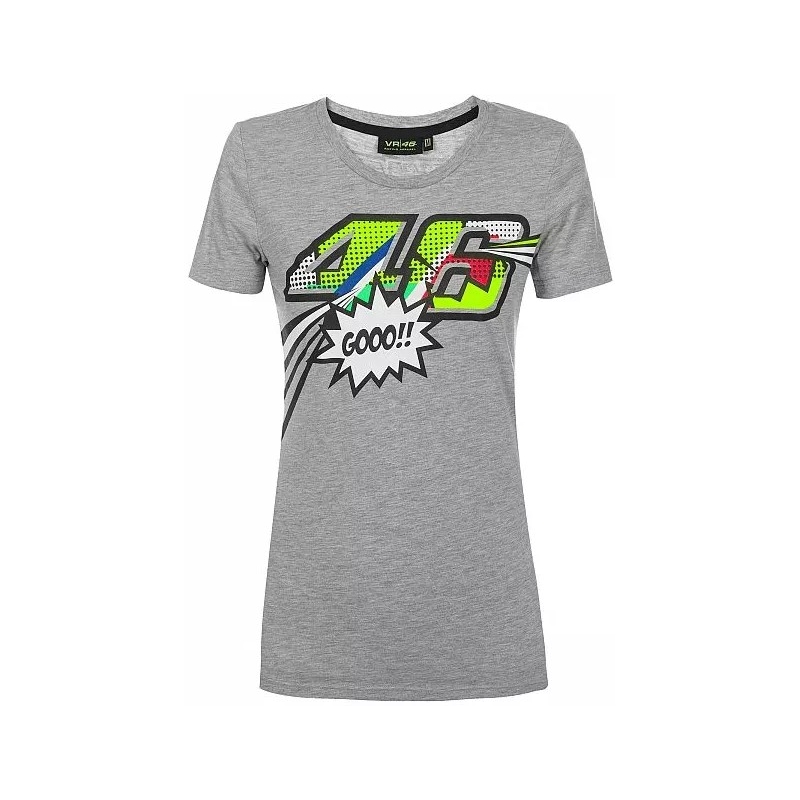 Tricou pentru femei VR46 Valentino Rossi POP ART gri lichidare
