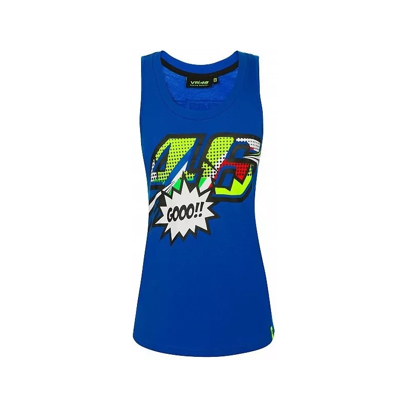 Tricou pentru femei VR46 Valentino Rossi POP ART albastru