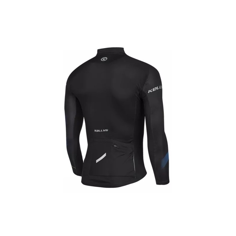 Tricou KELLYS Rival negru-albastru - mânecă lungă lichidare