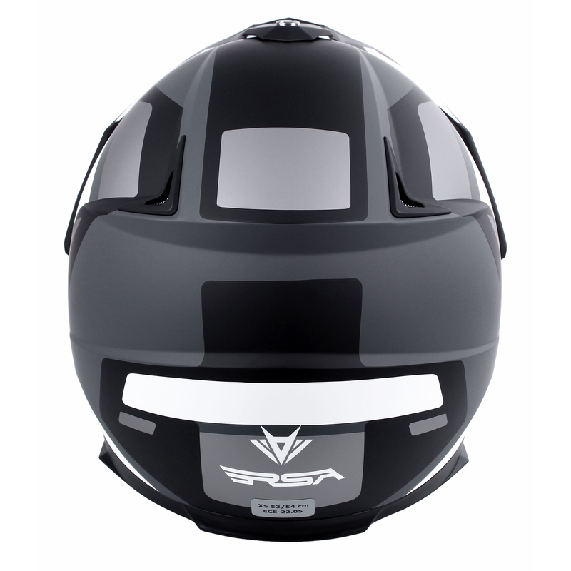 Cască moto enduro RSA MX-01 EVO negru-alb-gri lichidare