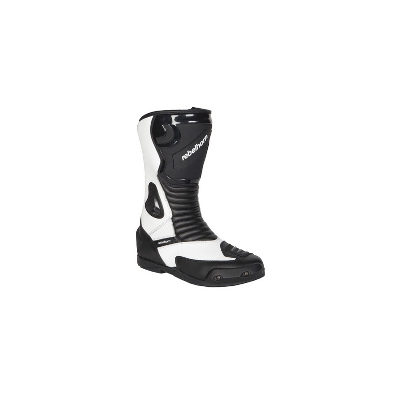 Rebelhorn Trip alb și negru  cizme de motociclete alb și negru lichidare