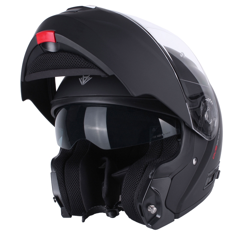 Cască de motocicletă RSA Rival pliabilă, negru mat